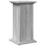 Pedestal expositor con almacenaje gris Sonoma 31x30x60 cm en Soportes para macetas | Comprar online en Foru.es