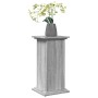 Pedestal expositor con almacenaje gris Sonoma 31x30x60 cm en Soportes para macetas | Comprar online en Foru.es