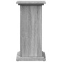 Pedestal expositor con almacenaje gris Sonoma 31x30x60 cm en Soportes para macetas | Comprar online en Foru.es