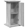 Pedestal expositor con almacenaje gris Sonoma 31x30x60 cm en Soportes para macetas | Comprar online en Foru.es