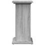 Pedestal expositor con almacenaje gris Sonoma 31x30x60 cm en Soportes para macetas | Comprar online en Foru.es