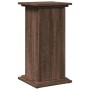 Pedestal expositor con almacenaje marrón roble 31x30x60 cm en Soportes para macetas | Comprar online en Foru.es