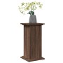 Pedestal expositor con almacenaje marrón roble 31x30x60 cm en Soportes para macetas | Comprar online en Foru.es