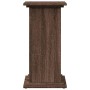 Pedestal expositor con almacenaje marrón roble 31x30x60 cm en Soportes para macetas | Comprar online en Foru.es
