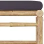 Set de muebles de jardín 10 pzas bambú con cojines gris oscuro de vidaXL, Conjuntos de jardín - Ref: Foro24-3058222, Precio: ...