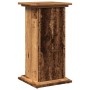 Pedestal expositor con almacenaje madera envejecida 31x30x60 cm en Soportes para macetas | Comprar online en Foru.es