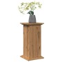 Pedestal expositor con almacenaje roble artisan 31x30x60 cm en Soportes para macetas | Comprar online en Foru.es