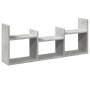 Mueble de pared madera ingeniería gris hormigón 100x18x40 cm en Estanterías | Comprar online en Foru.es