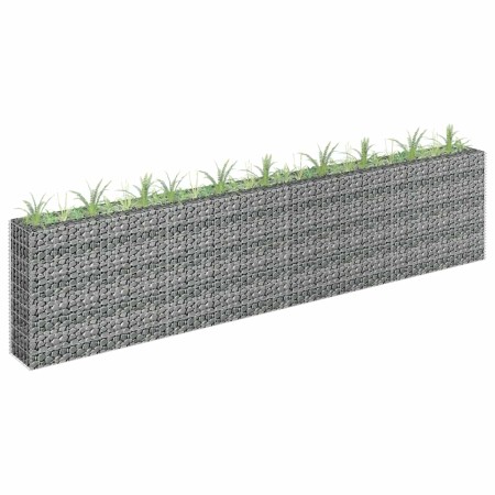Arriate de gaviones de acero galvanizado 360x30x90 cm en Macetas y jardineras | Comprar online en Foru.es