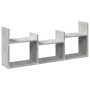Mueble de pared madera ingeniería gris hormigón 100x18x40 cm en Estanterías | Comprar online en Foru.es