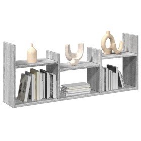 Armario de pared madera de ingeniería gris Sonoma 100x18x40 cm en Estanterías | Comprar online en Foru.es