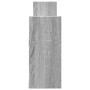 Armario de pared madera de ingeniería gris Sonoma 100x18x40 cm en Estanterías | Comprar online en Foru.es
