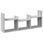 Armario de pared madera de ingeniería gris Sonoma 100x18x40 cm en Estanterías | Comprar online en Foru.es