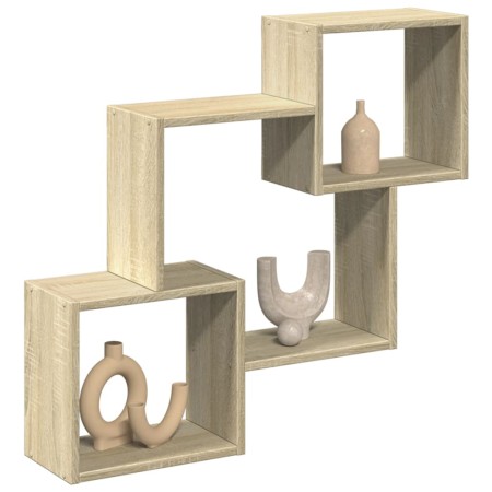 Armario de pared madera de ingeniería roble sonoma 78x18x71 cm en Estanterías | Comprar online en Foru.es
