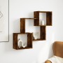 Armario de pared madera ingeniería roble ahumado 78x18x71 cm en Estanterías | Comprar online en Foru.es
