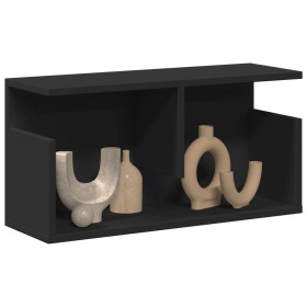 Mueble de pared madera de ingeniería negro 60x20x30 cm en Estanterías | Comprar online en Foru.es