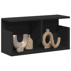 Mueble de pared madera de ingeniería negro 60x20x30 cm en Estanterías | Comprar online en Foru.es