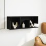 Armario de pared madera de ingeniería negro 80x20x30 cm en Estanterías | Comprar online en Foru.es