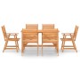 Juego de comedor para jardín 7 piezas madera maciza de acacia de vidaXL, Conjuntos de jardín - Ref: Foro24-3057845, Precio: 5...