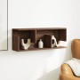 Mueble de pared madera de ingeniería marrón roble 80x20x30 cm en Estanterías | Comprar online en Foru.es