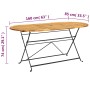 Comedor de jardín plegable 7 piezas de madera maciza de acacia de vidaXL, Conjuntos de jardín - Ref: Foro24-3058157, Precio: ...