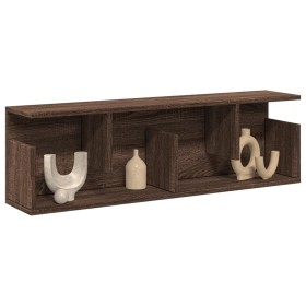Mueble de pared madera de ingeniería marrón roble 100x20x30 cm en Estanterías | Comprar online en Foru.es