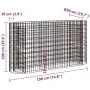 Arriate de gaviones de hierro galvanizado 190x50x100 cm de vidaXL, Maceteros y jardineras - Ref: Foro24-152033, Precio: 75,63...