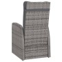 Set de comedor de jardín 7 pzas y cojines ratán sintético gris de vidaXL, Conjuntos de jardín - Ref: Foro24-3059344, Precio: ...