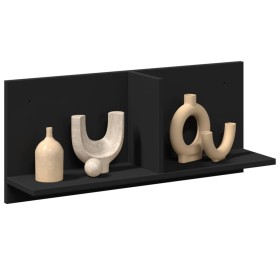 Armario de pared madera de ingeniería negro 70x16,5x30 cm en Estanterías | Comprar online en Foru.es