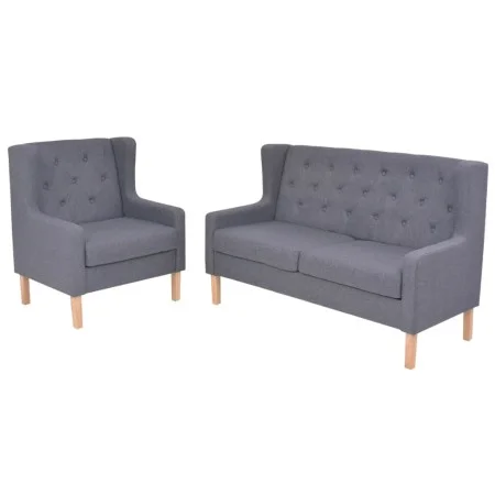 2-piece gray fabric sofa set by vidaXL, Sofas - Ref: Foro24-274932, Price: 501,65 €, Discount: %