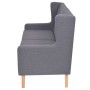 Conjunto de sofás 2 piezas tela gris de vidaXL, Sofás - Ref: Foro24-274932, Precio: 509,52 €, Descuento: %