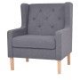 Conjunto de sofás 2 piezas tela gris de vidaXL, Sofás - Ref: Foro24-274932, Precio: 509,52 €, Descuento: %