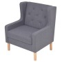 Conjunto de sofás 2 piezas tela gris de vidaXL, Sofás - Ref: Foro24-274932, Precio: 509,52 €, Descuento: %