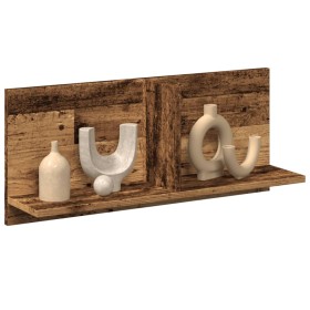 Mueble de pared madera de ingeniería envejecida 70x16,5x30 cm en Estanterías | Comprar online en Foru.es