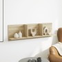 Mueble de pared madera ingeniería roble sonoma 100x16,5x30 cm en Estanterías | Comprar online en Foru.es
