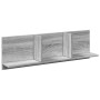 Mueble de pared madera ingeniería gris Sonoma 100x16,5x30 cm en Estanterías | Comprar online en Foru.es