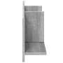 Mueble de pared madera ingeniería gris Sonoma 100x16,5x30 cm en Estanterías | Comprar online en Foru.es