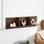 Mueble de pared madera ingeniería marrón roble 100x16,5x30 cm en Estanterías | Comprar online en Foru.es