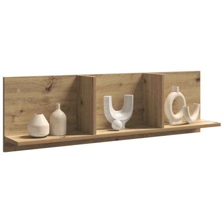 Mueble de pared madera ingeniería roble artisian 100x16,5x30 cm en Estanterías | Comprar online en Foru.es