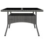 Set de comedor de jardín 9 piezas ratán PE y vidrio gris de vidaXL, Conjuntos de jardín - Ref: Foro24-3058339, Precio: 558,37...