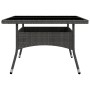 Set de comedor de jardín 9 piezas ratán PE y vidrio gris de vidaXL, Conjuntos de jardín - Ref: Foro24-3058339, Precio: 558,37...