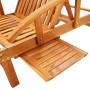 Tumbonas con mesa y cojines 2 uds madera maciza de acacia en Tumbonas | Comprar online en Foru.es