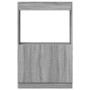 Aparador de madera de ingeniería gris Sonoma 63x33x100 cm en Librerías y estanterías | Comprar online en Foru.es