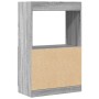 Aparador de madera de ingeniería gris Sonoma 63x33x100 cm en Librerías y estanterías | Comprar online en Foru.es