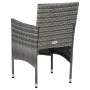Muebles de jardín 3 piezas ratán sintético gris y acacia de vidaXL, Conjuntos de jardín - Ref: Foro24-3058313, Precio: 240,02...
