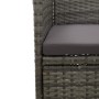 Muebles de jardín 3 piezas ratán sintético gris y acacia de vidaXL, Conjuntos de jardín - Ref: Foro24-3058313, Precio: 240,02...