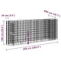 Arriate de gaviones de hierro galvanizado 260x50x100 cm de vidaXL, Maceteros y jardineras - Ref: Foro24-152034, Precio: 98,77...