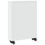 Carrito de almacenaje estrecho madera blanco 48x13x68 cm en Librerías y estanterías | Comprar online en Foru.es