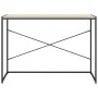 Escritorio de ordenador aglomerado negro y roble 110x60x70 cm de vidaXL, Escritorios - Ref: Foro24-30211, Precio: 87,89 €, De...