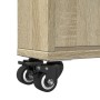 Carrito de almacenaje estrecho roble Sonoma 48x13x68 cm madera de ingeniería en Librerías y estanterías | Comprar online en Foru